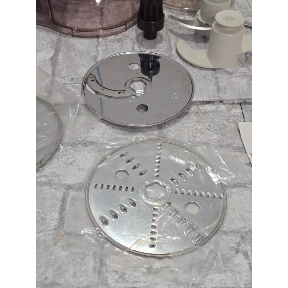 Moulinex Maxima De Luxe Food Processor Replacement Parts Lot Blades Cover Pusher